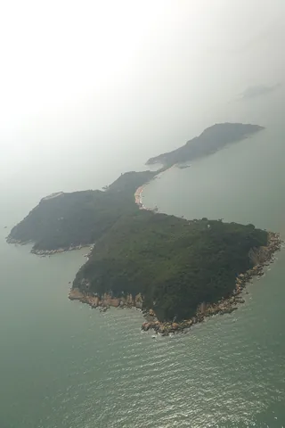Lung Kwu Chau from the air