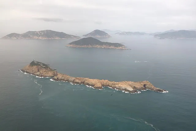 Po Toi Islands from the air