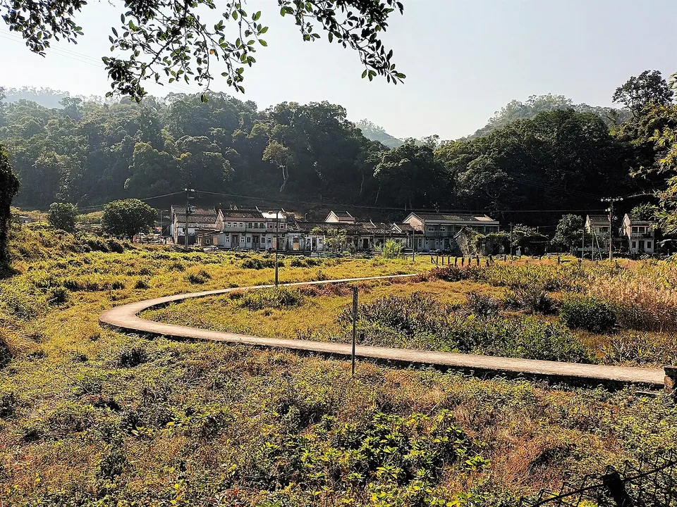 Fung Hang village, the named starting area of the Fung Hang Family Walk.