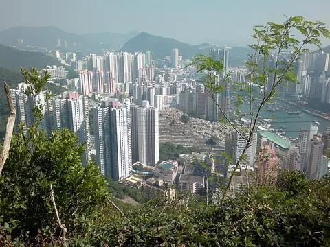 Aberdeen and Tin Wan from the trail