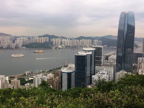 Quarry Bay and Yau Tong from the trail